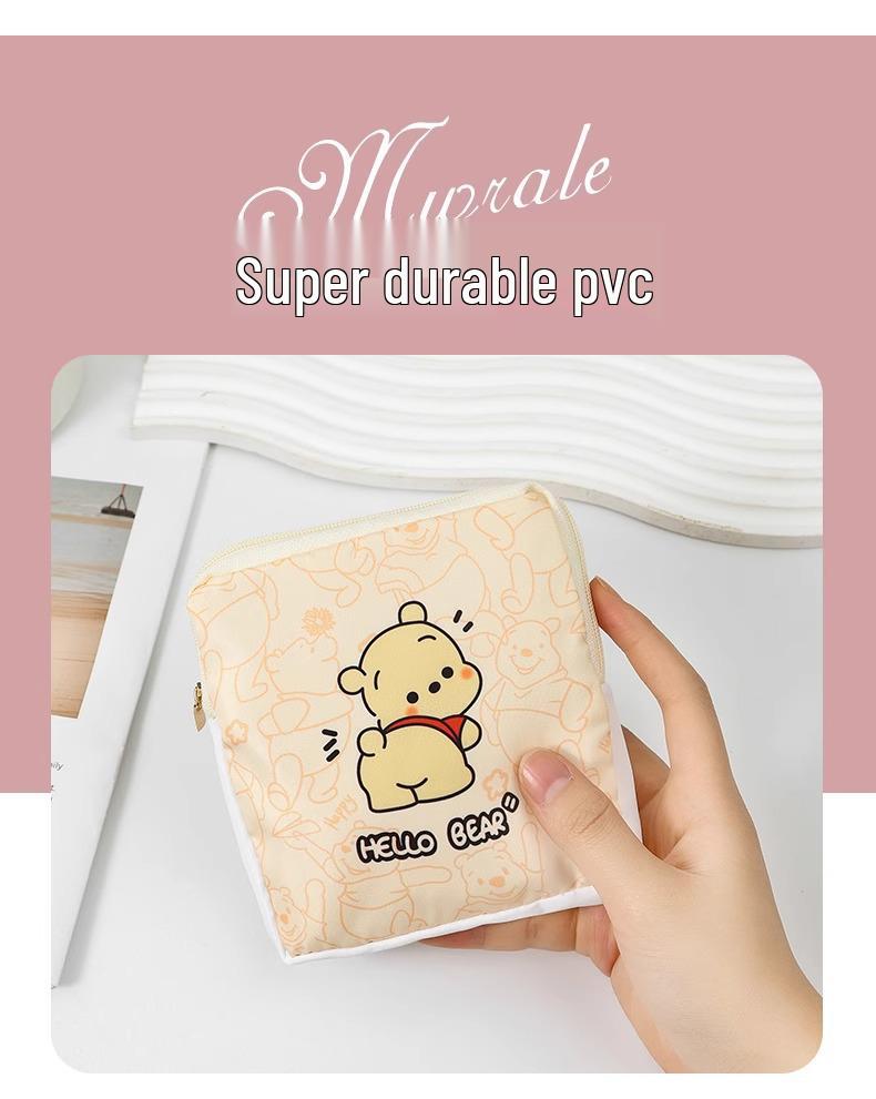 Portable Large-Capacity Cute Menstrual Pad Storage Bag for Students