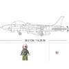 404 шт. Air Force F-14 Panda Fighter, модель кирпича, самолет, авиация, креативные военные строительные блоки, игрушки для детей