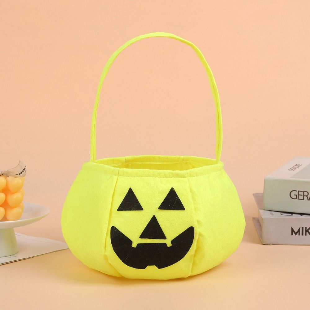 Ghost Halloween Candy Bag Gifts Pouch Trick-Or-Treat Candy Basket Pumpkin Candy Bucket Children