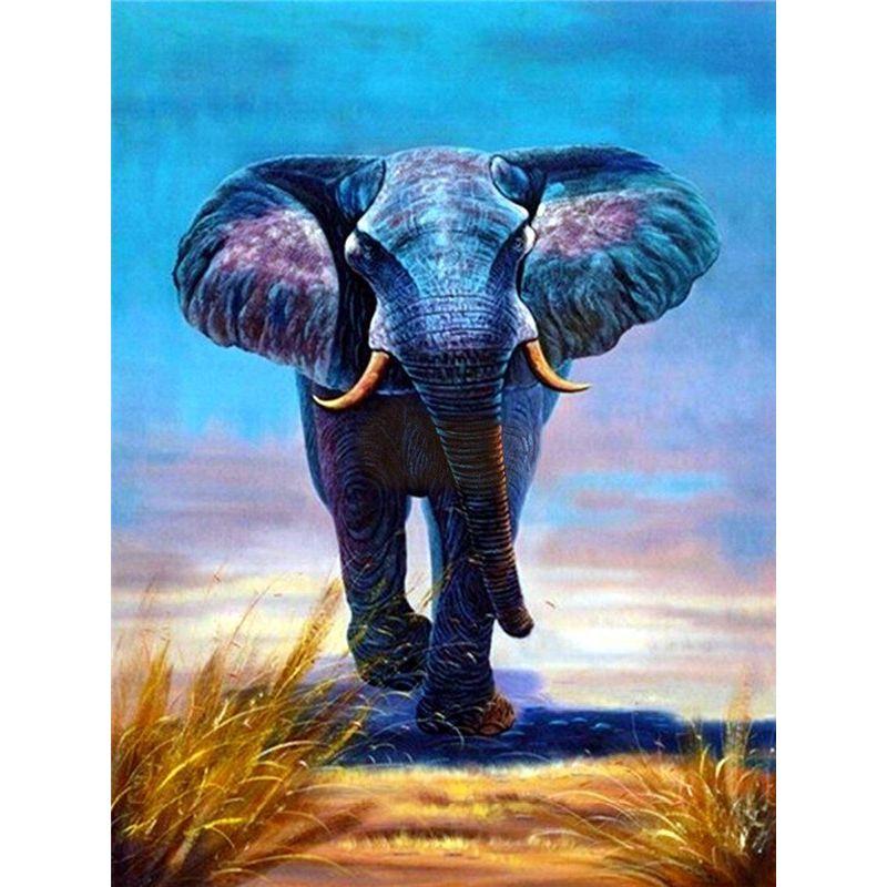 5D Diamond Painting Kit Peacock Elephant Animal Mosaic DIY Dandelion Diamond Embroidery Rhinestone Home Decoration