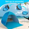 Lightweight and Durable Portable Pop-up Beach Tent, Protecting You from Sunlight - UPF 50+ UV Protection! Includes 6 Ground Nails