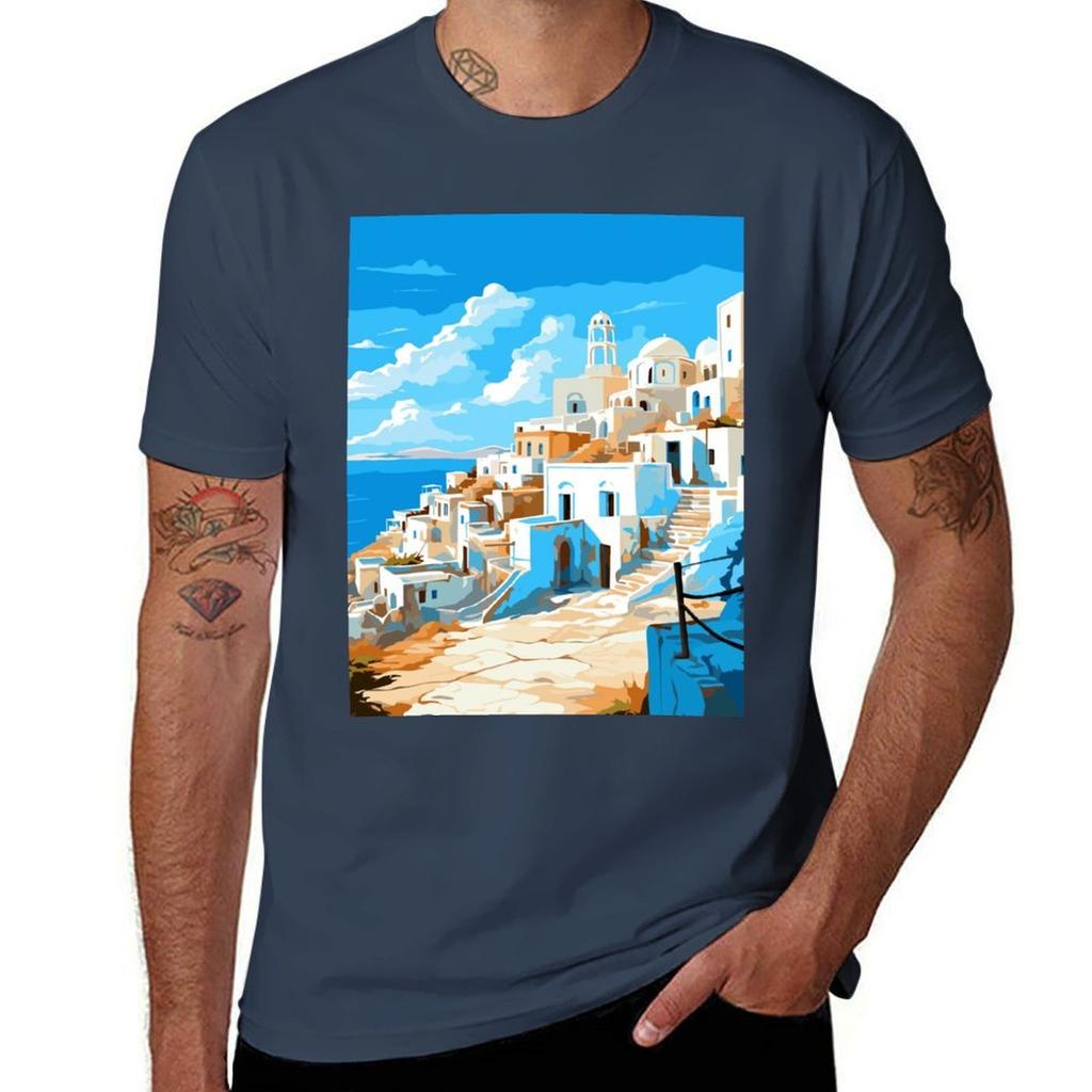 Karpathos Tshirt Summer Print Short Sleeve Tee