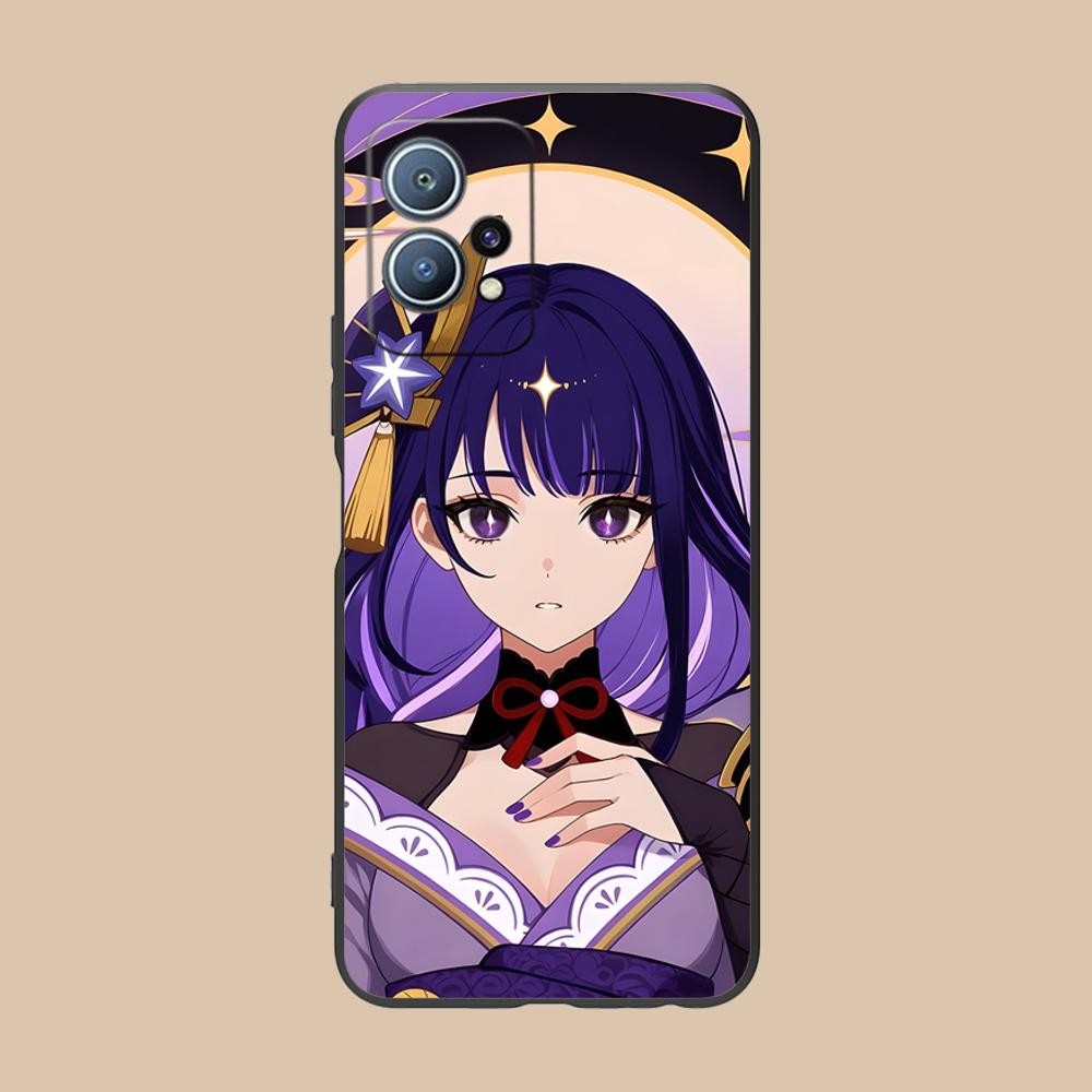Игровой чехол GI Raiden Shogun из матового ТПУ для мобильного телефона Huawei P60 P50 P40 P30 P20 P10 P9 P8 Pro Lite Plus, цветная печать