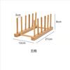 Шкафчик Бамбуковая Сушилка Деревянная Подставка для Тарелок Сушилка для Посуды Кухонный Органайзер для Тарелок/Разделочных Досок/Тарелок/Чашек/Крышек для Кастрюль