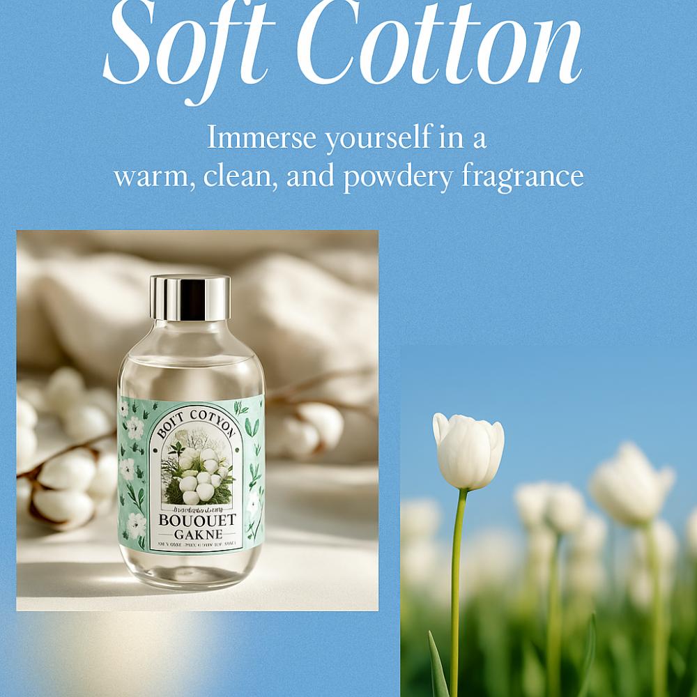 Bouquet Garni Perfume Diffuser – The Original "Soft Cotton" Scent (Fresh Linen & Clean Soap)