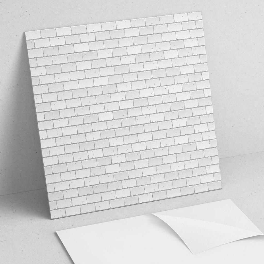 Komplet Kafelków Winylowych Ściennych Wzór Ceglanej Ściany 20X20X20 Cm