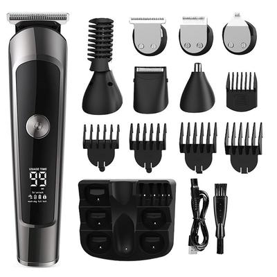 Триммер для бороды, машинки для стрижки волос, профессиональный мужской набор для ухода за волосами, беспроводной водонепроницаемый триммер для носа, подарки для тела для мужчин
