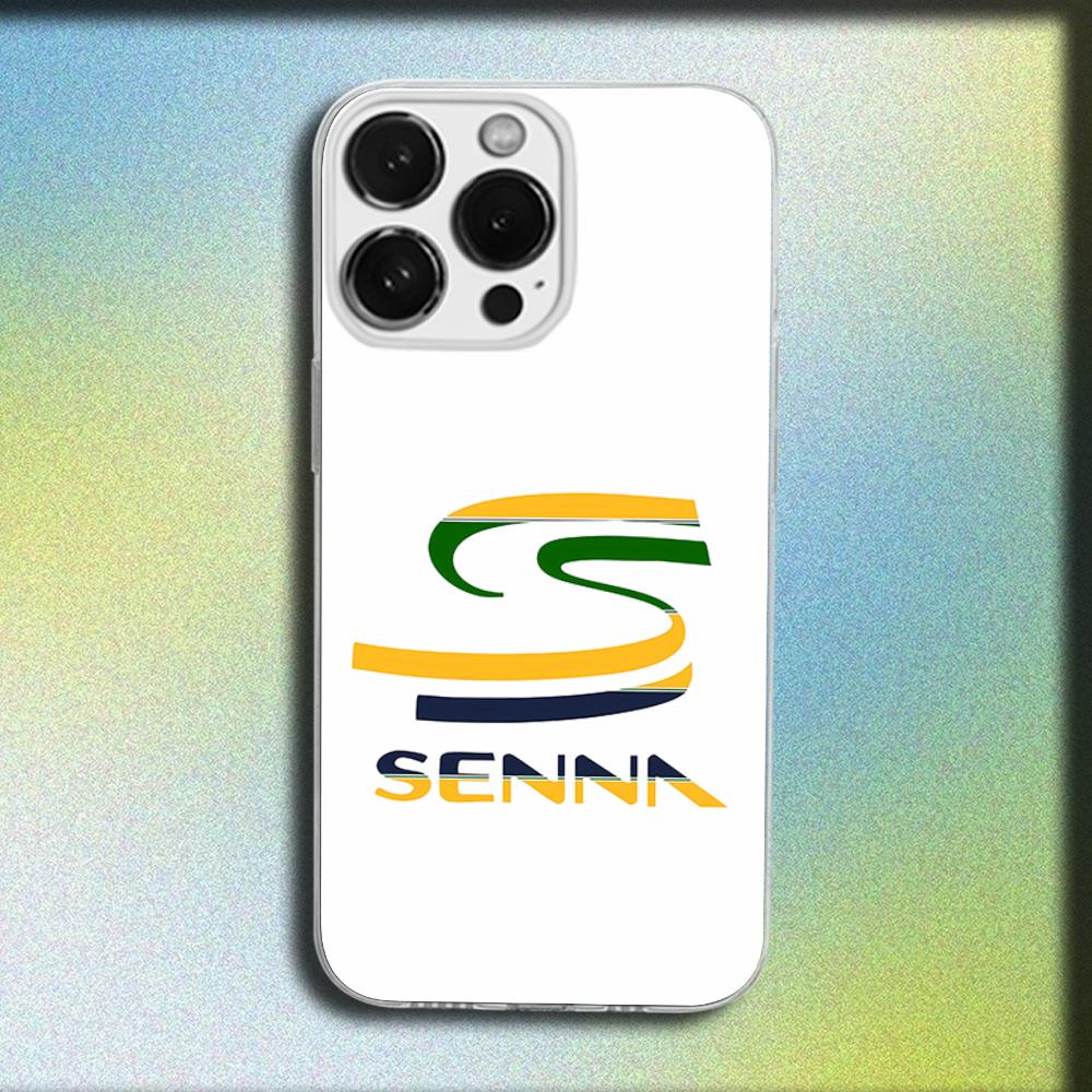 Чехол для телефона A-Ayrton Senna для iPhone 16,15,14,13,12,11 Plus,Pro,Max,XR,XS,Plus,SE,Mini Прозрачный Мягкий Чехол