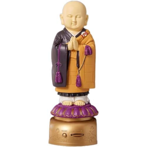 Nichiren Sect Sutra Chanting Speaker, Sutra Chanting Voice Doll, Prayer Beads Hanger, My Home Monk, Kasaya Type FS
