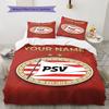Philips Sport Vereniging Custom Name Pattern Bedding,Quilt Set Quilt Cover Pillowcase Home Birthday Gift(1 * duvet cover + 2 * pillowcase, without cor