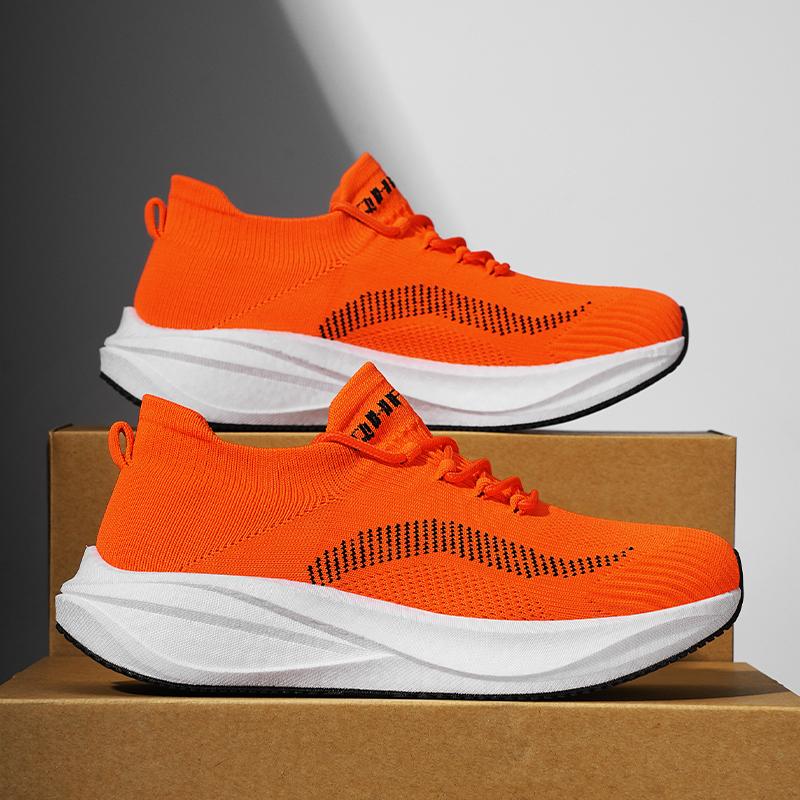 Mens Running Shoes 2026 New Breathable Lightweight Cushioning Daily Leisure Sports Shoes Comfortable Flat Sneakers for Man