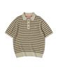 COMONINOZ Summer Stripe Polo Knit [Beige]