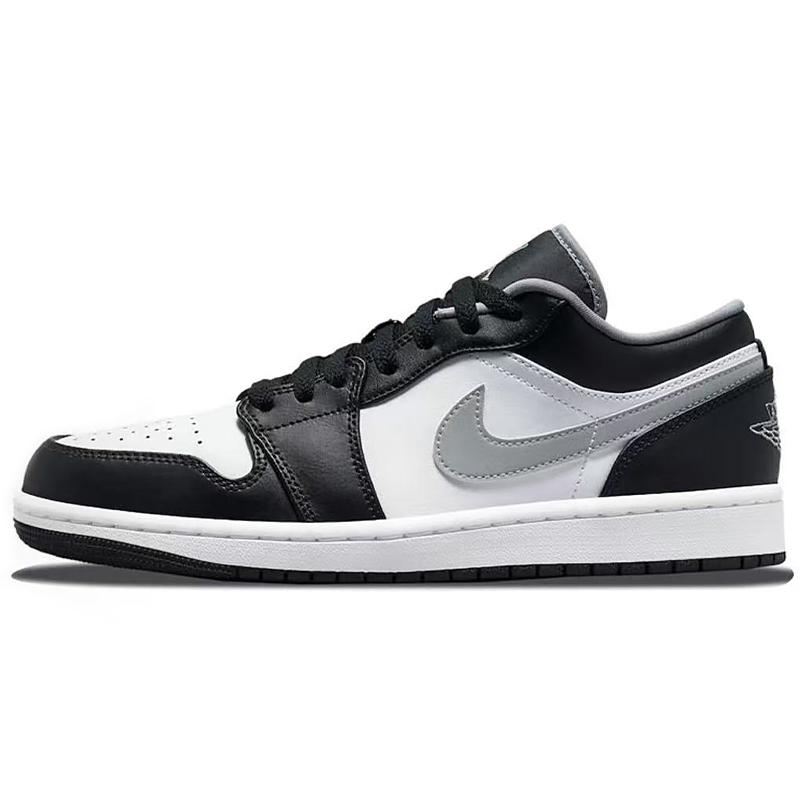 Jordan Кроссовки Air Jordan 1 Slip Resistant Abrasion Resistant Low top Vintage Basketball Shoes Unisex Black White Yellow 553558-040(Team1676-S-BOX)