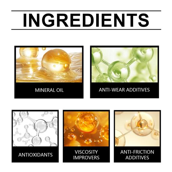 Engine Protectant Anti-Wear Additive Enhanced Performance Power Friction Protection Long-lasting Engine Oil Treatment