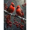 5d DIY Алмазная картина, вышивка крестом, животные, кардиналы, красные фрукты, алмазная вышивка, мозаика, домашний декор, ремесла