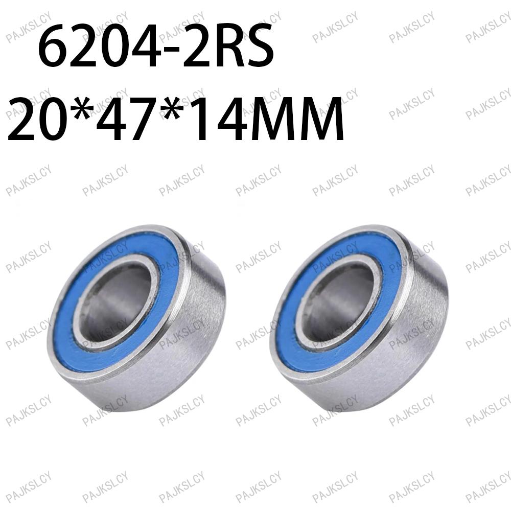 2PCS Universal Motorcycle Bearing Brand New 6200 6201 6202 6203 6204 2RS Motorcycle parts High Quality Secure Durable Waterproof