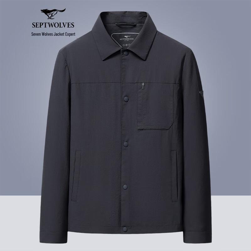 Septwolves Men's Fall Business Casual Water-Repellent Jacket