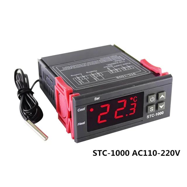 STC-1000 STC-3028 12V 24V 220V Цифровой Термостат Термометр Гигрометр Контроллер Регулятор Температуры и Влажности