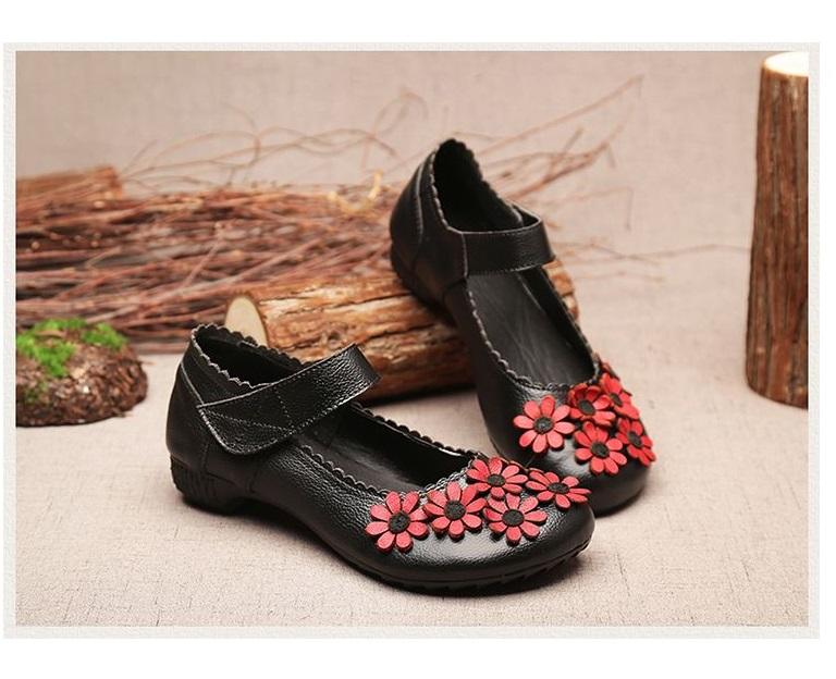 1930 винтажные туфли Мэри Джейн с цветочным принтом, удобные туфли на плоской подошве с ремешками, женские мокасины для пожилых женщин, мокасины для вождения для мам, женские сандалии