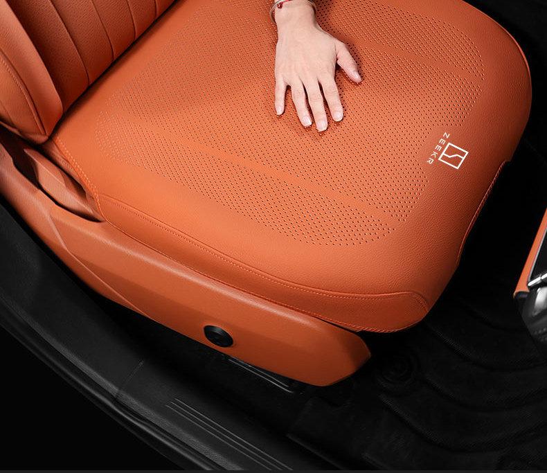 Всесезонная подушка на сиденье автомобиля ZEEKR 001/009/X с дышащим чехлом и встроенной спинкой