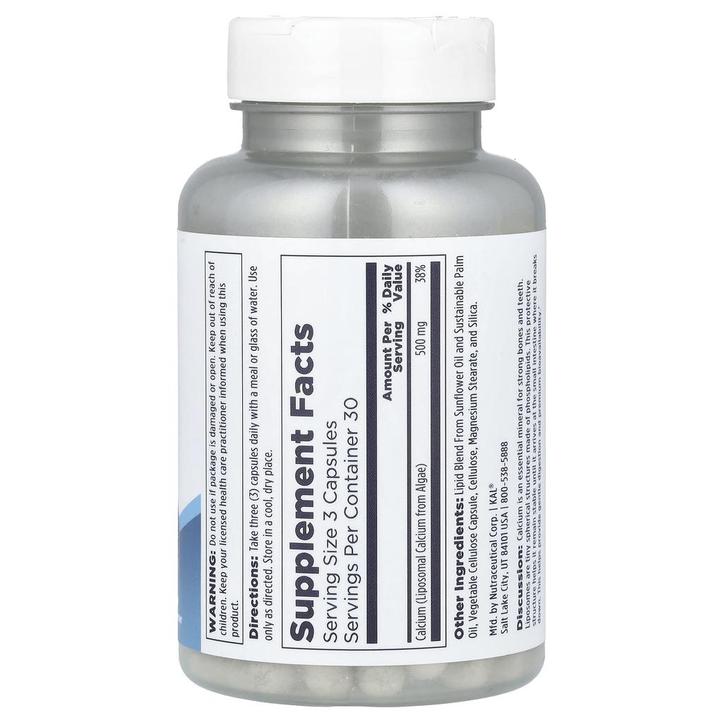 Liposomal Calcium, Veggie Capsules 90 (166.6 Mg per capsule)