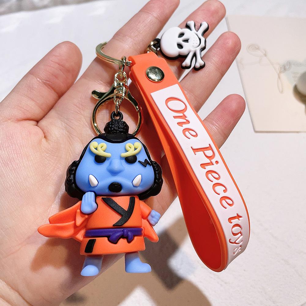 Аниме One Piece Брелок Луффи Зоро Портгас Д. Эйс Брелок Llaveros Porte Clé Брелок Кукла Шарм для Сумки Подвеска Брелки для Ключей Автомобиля