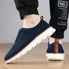 2025 Large Size Men's Shoes Summer New British Style Sports Casual Shoes Light Breathable Mesh Shoes Men