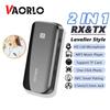 VAORLO Mini Bluetooth Receiver Transmitter 2 IN 1 With Clip Support TF Card Play HD Microphone Hands-Free Calling Support Take Photo For Headphone TV