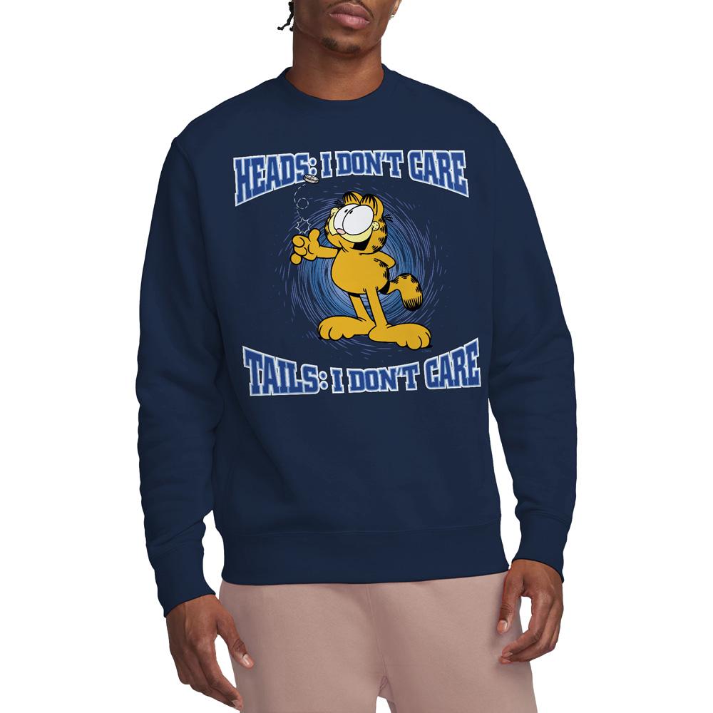 Garfield Unisex Adult Heads Or Tails Sweatshirt
