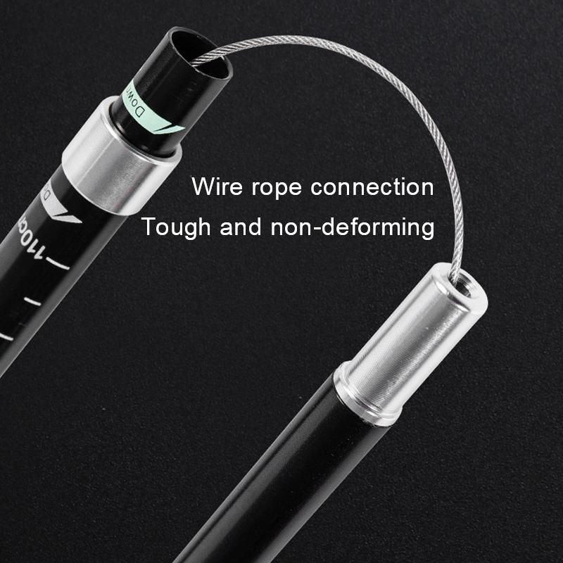 5-секционная телескопическая трость, складная трость из алюминиевого сплава, легкая трость для ходьбы на открытом воздухе, регулируемая