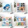 Чехол на подушку с принтом в стиле аниме M-Mermaid Melody Pichi Pichi Pitch, натуральный лен, двусторонняя печать, для дивана, домашний декор, наволочка