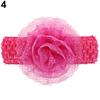Милые дети для маленьких девочек, кружевная повязка на голову с цветком, эластичная повязка для волос, головной убор