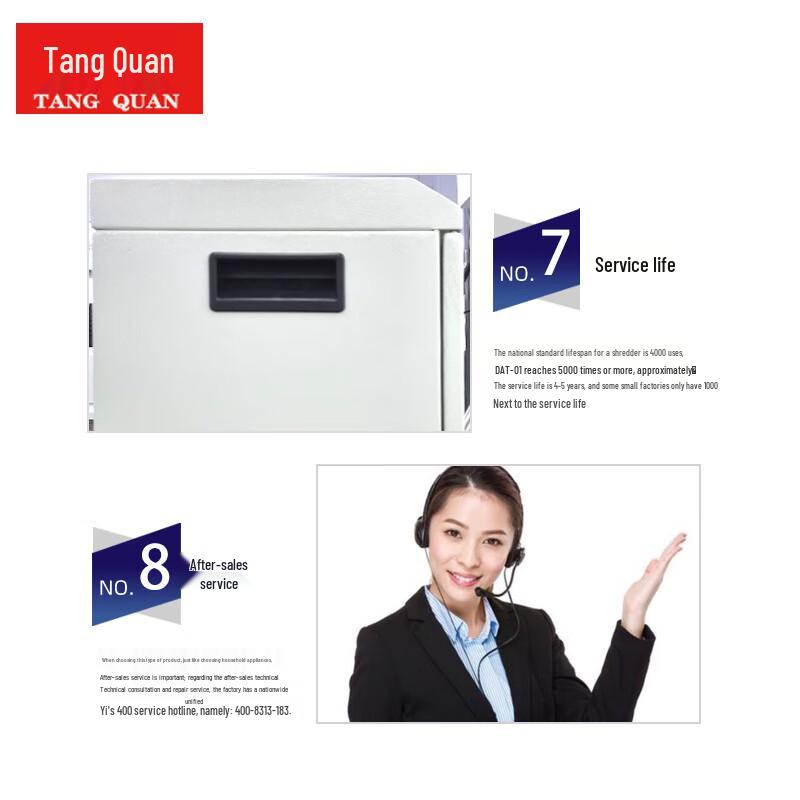 Tang Quan DAT-01 High Security Micro-Cut Shredder CN plug (adapter included)