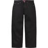 Свободные джинсы с кромкой (selvedge) (25FW) Жесткий Черный
