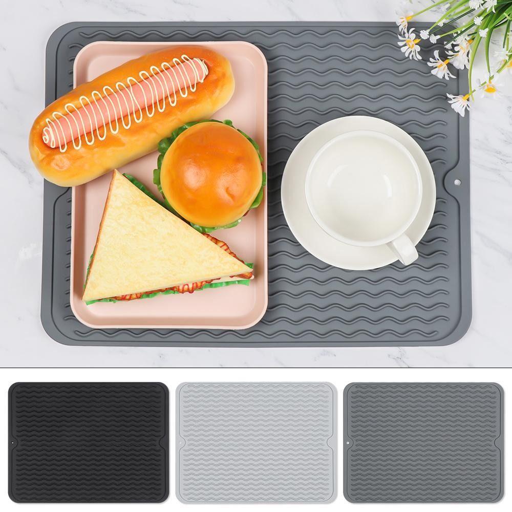1 шт. волнообразный дренажный коврик теплоизоляционный коврик кухонный коврик для стола прочный силиконовый сушильный коврик