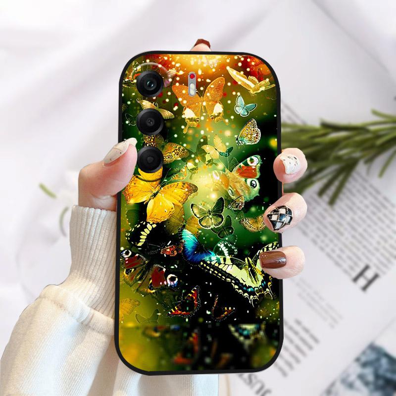 Для телефона Tecno Camon 40 Pro 4G 5G Чехол Мягкий Силиконовый Задняя Крышка Бампер Для Tecno Camon40 Pro 40Pro Защитный Fundas CM5 CM6 CM7