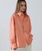 SSIN AND LEE Women Lin Back Cotton Overshirt Peach Fuzz