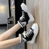 Footwear Sneakers Booties High Platform Sock Short Shoes for Woman Black Women's Ankle Boots Sports New In Spring 2024 Pu Hot 39