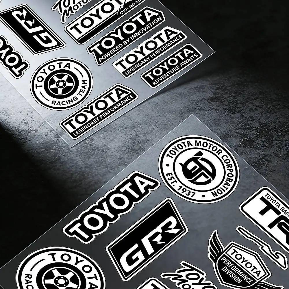 ДЛЯ TOYOTA TRO GR Светоотражающая Водонепроницаемая Наклейка Повышенной Видимости Наклейка для Скрытия Царапин Подходит для Автомобиля Мотоцикла Шлема Холодильника