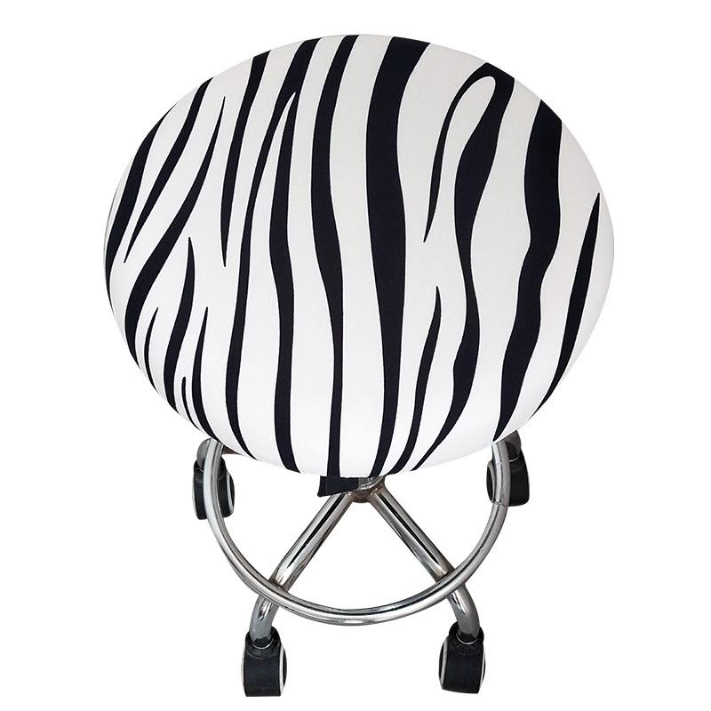 Домашний табурет, круглый чехол на стул, чехол с цветочным принтом, чехол на сиденье из спандекса, эластичный барный стул, разноцветный