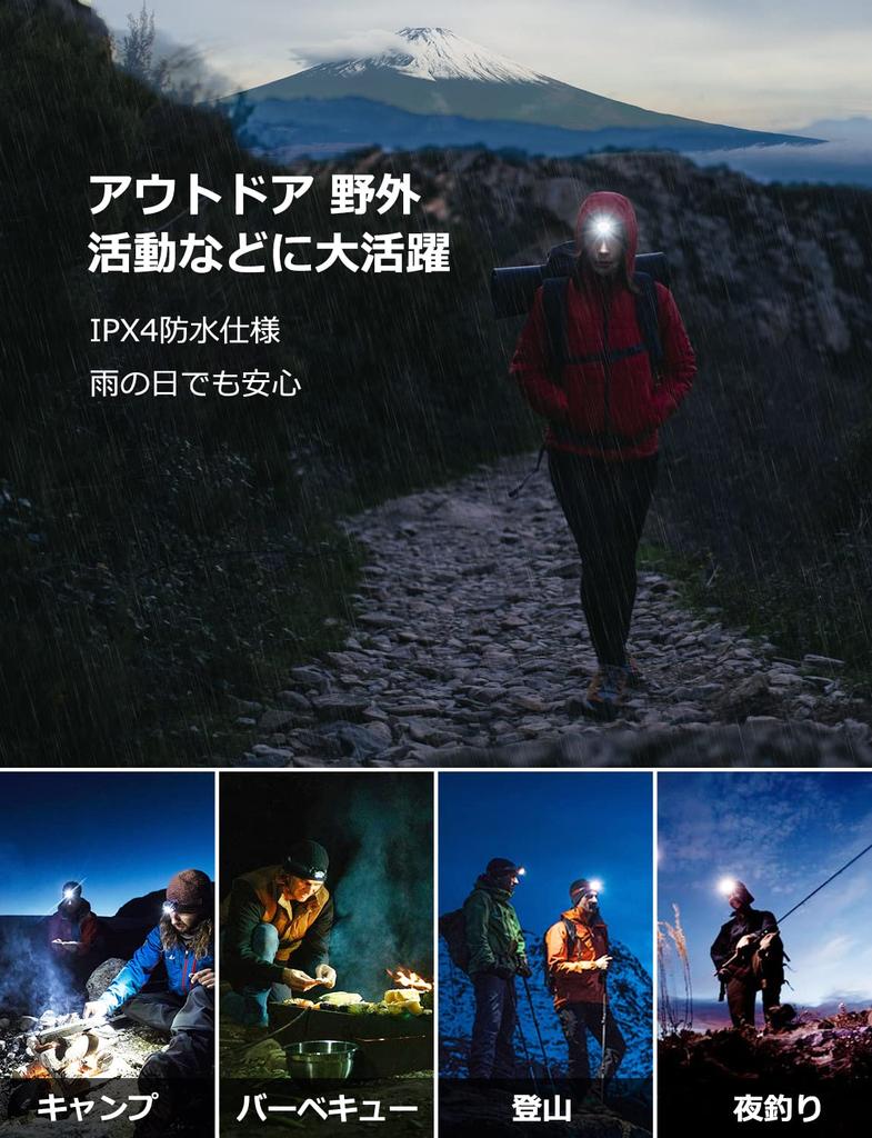 Светодиодный налобный фонарь, светодиодный налобный фонарь высокой яркости, работающий от батареек, набор из 2 фонарей с красным фарами для ночного освещения, 22 ROHS, легкая головка для использования вне помещений