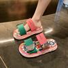 Platform Sandals and Slippers for Women To Wear In Summer 2025 New Internet Celebrity Cute Graffiti Beach Sandals Flip-flops