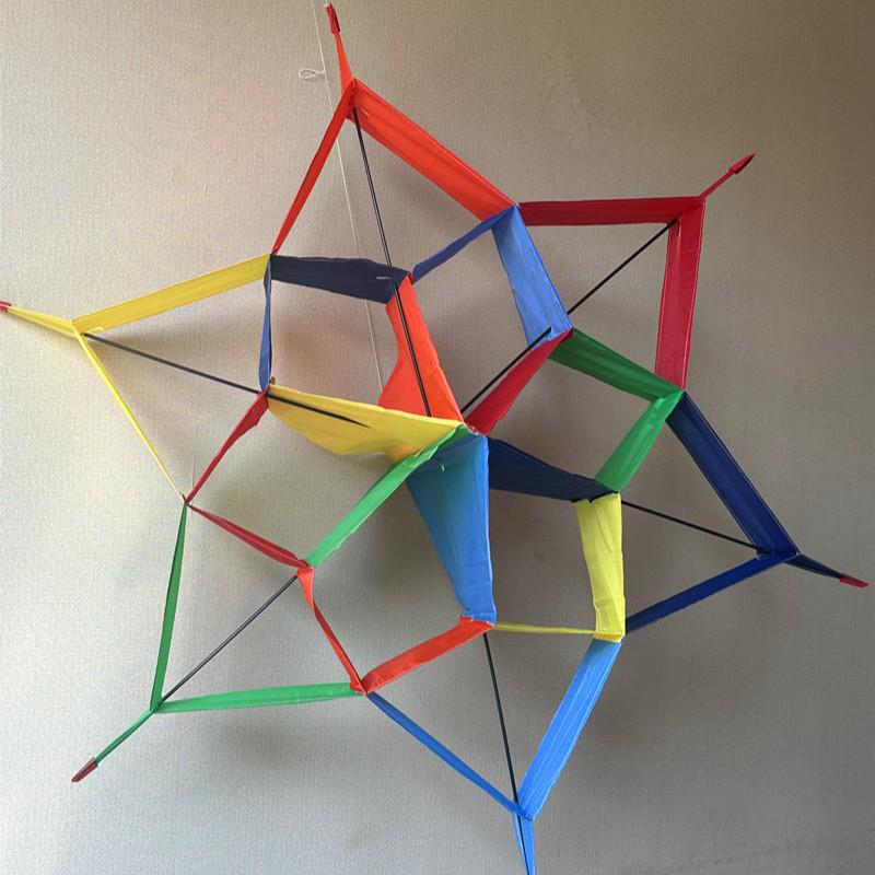 3D Plum Blossom Kite: Octagonal Hexagonal Rainbow Bestseller