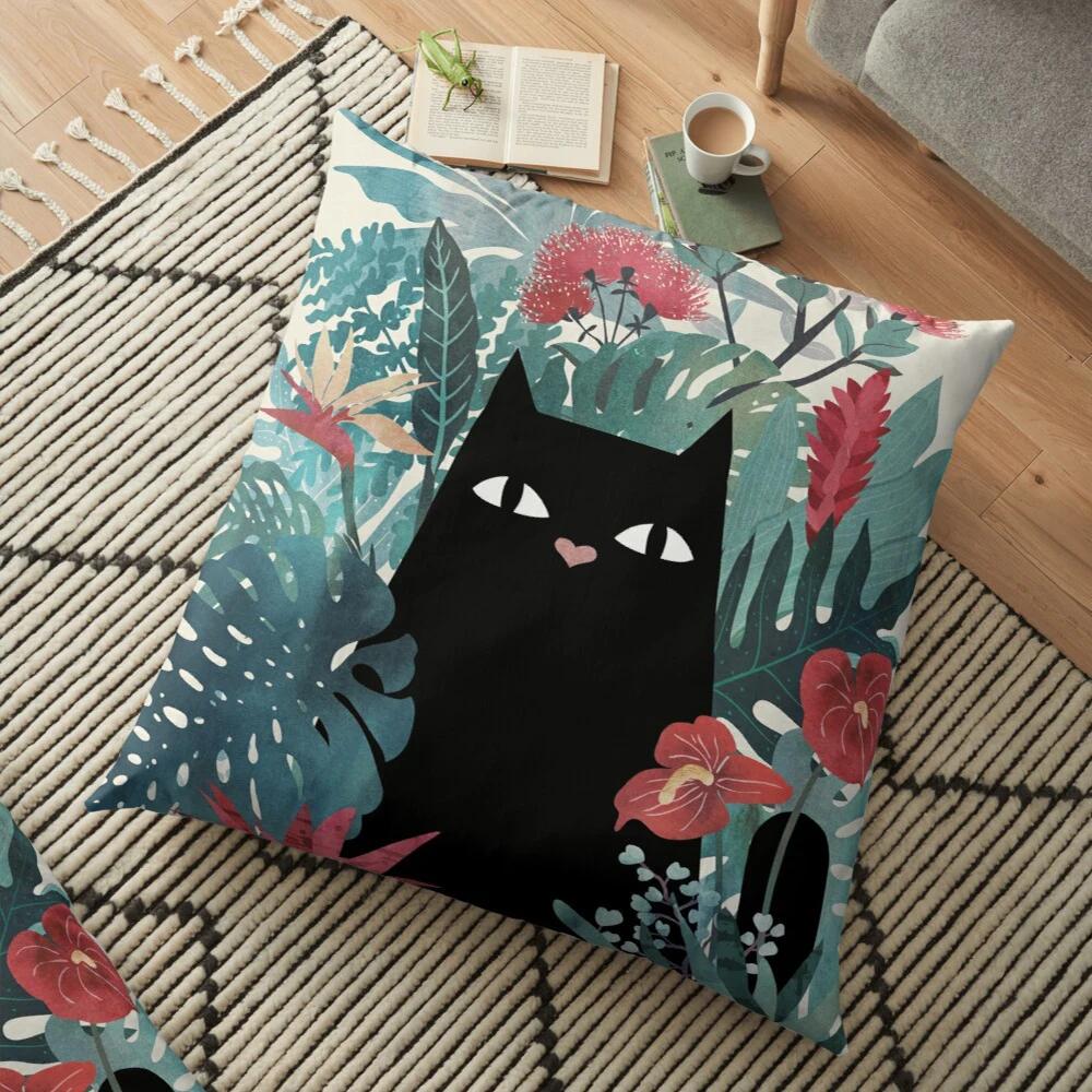 Cute Cat Pillowcase Cushion Cover Nordic Modern Living Room Sofa House Home Decoration