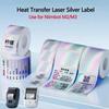 Бумага для термотрансферной печати Niimbot M2/M3 Laser Silver Label Круглая Квадратная Лазерная наклейка для принтера Niimbot M2 Самоклеящаяся