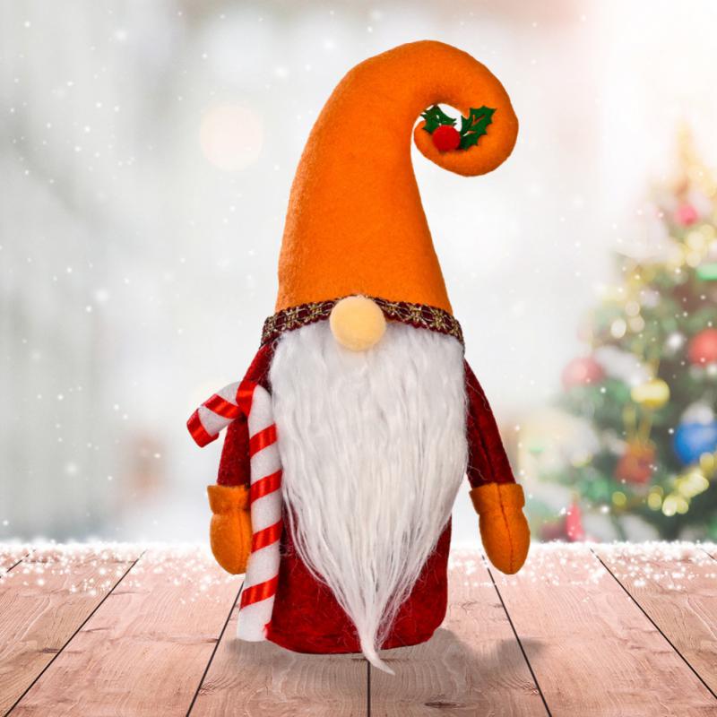 Рождественский кулон вязаный плюшевый гном кукла украшение рождественская елка настенное украшение праздничный домашний декор подарок сидячая игрушка