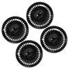 4 шт. 16-дюймовый колпак ступицы колеса черный полностью обернутый защитный обод отделка высокой прочности для RAV4 Corolla Octavia