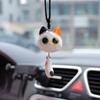 Подвесное украшение для автомобиля в виде кошки, симпатичная лиса, украшение для зеркала заднего вида автомобиля, декоративные аксессуары для салона автомобиля
