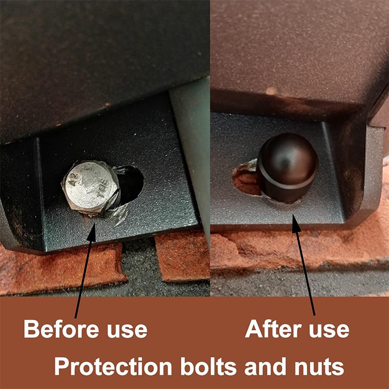 100 шт. Шестигранная гайка-болт, защитные колпачки-крышки купольной формы, защита от открытых пластиковых колпачковых гаек, M6 M8 M10 M12 для автомобиля, мотоцикла