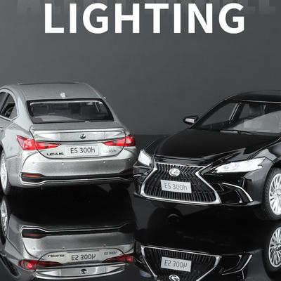1:24 Модель автомобиля из сплава Lexus ES300H Литой и игрушечный транспорт Металлическая модель автомобиля Симуляция Звук и свет Коллекционная игрушка Подарок